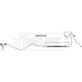 BORG & BECK BBH9146 Bromsslang CITROËN C4 Picasso 1 (UD_) 1.8 125 hk Bensinmotor