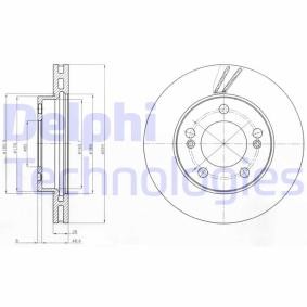 DELPHI BG4206 Bremseskiver SSANGYONG
