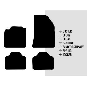 DBS 017810410190 Tappetini DACIA SUPERNOVA