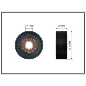CAFFARO 500739 Rolo tensor, correia trapezoidal estriada JEEP GRAND CHEROKEE 2 (WJ, WG) 2.7 163 cv Diesel