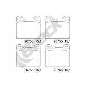 BRECK 20755 00 704 00 Bremsbeläge VOLVO 850 Kombi (855) 2.0 126 PS Otto
