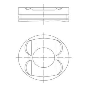 MAHLE 001 14 00 Kolv MERCEDES-BENZ E-klass T-modell (S210) 3.2 218 hk Bensinmotor