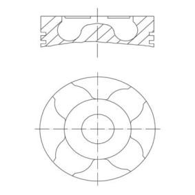 MAHLE 010 04 01 Pistón SUZUKI SWIFT