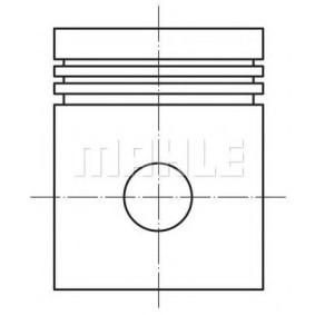Kolben von MAHLE 013 24 01