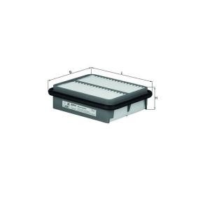 MAHLE LX 861 Filtro de aire SUZUKI BALENO Fastback (EG) 1.8 121 cv Motor otto