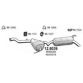 ASSO 12.8039 Endschalldämpfer FIAT BRAVA (182) 1.9 65 PS Diesel