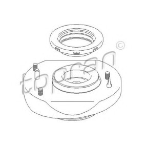 TOPRAN 700 356 Domlager RENAULT LAGUNA 1 (B56, 556) 1.6 107 PS Otto