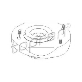 TOPRAN 700 357 Domlager RENAULT LAGUNA 1 (B56, 556) 1.6 107 PS Otto