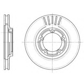 SAKURA S6044640 Discos de freno HYUNDAI H100 Caja/Chasis 2.5 78 cv Gasoleo
