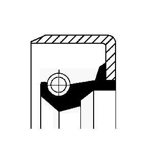 NISSAN Akselitiiviste, pyörän napa CORTECO 19016525B