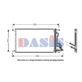 AKS DASIS 092024N Radiatore aria condizionata FORD Transit Mk4 Camion pianale/Telaio (VE83)