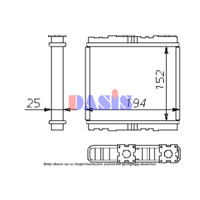 Wärmetauscher 359010N für NISSAN