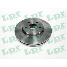 LPR O1035V Discos de travão OPEL Astra J GTC (P10) 1.7 110 cv Diesel