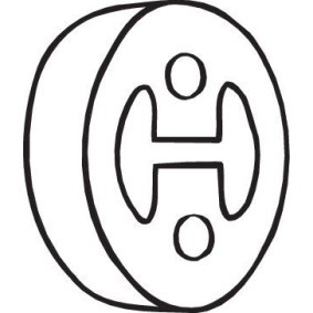 Auspuffgummi 255-383 VOLVO XC70 von BOSAL