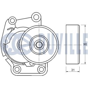 Compre Bomba de água + kit de correia dentada da RUVILLE 56620701 a um preço baixo por 70,53&nbsp;&euro;