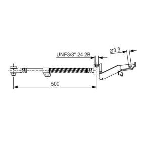 Compre Tubo flexível de travão da BOSCH 1 987 476 865 a um preço baixo por 44,06&nbsp;&euro;