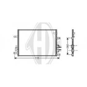 DIEDERICHS 8305201 Klimakondensator ALFA ROMEO 159 Sportwagon (939) 1.9 160 PS Otto