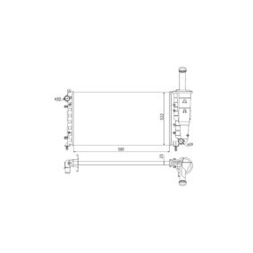 Kühler, Motorkühlung von MAGNETI MARELLI 350213131300