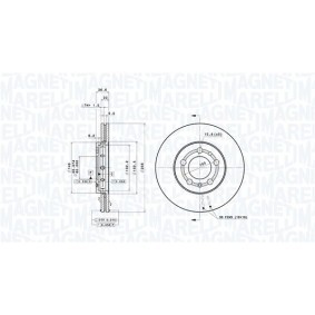 Bremsscheibe 360406049401 für AUDI