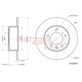 Køb Bremseskive af METZGER 6110011 til den lave pris 313,29&nbsp;kr.
