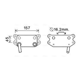 AVA COOLING SYSTEMS VO3154 Ölkühler VOLVO S80 I (184) 2.4 140 PS Otto