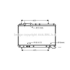 AVA COOLING SYSTEMS SZ2053 Radiador SUZUKI BALENO Ranchera familiar (EG) 1.9 75 cv Gasoleo