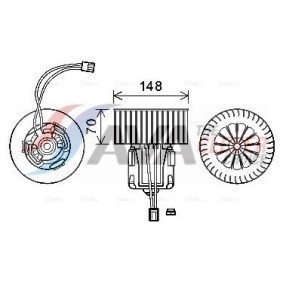 AVA COOLING SYSTEMS AL7516 Kühlerlüfter ALFA ROMEO SPIDER (939)