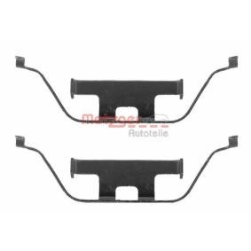 Comprar Kit de accesorios, pastillas de frenos de METZGER 109-1201 a bajo precio de 10,66&nbsp;&euro;