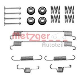 METZGER 105-0889 Tilbehørsett, bremsesko SMART FORTWO