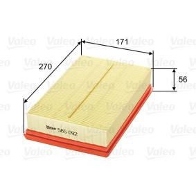 Osta Ilmansuodatin VALEO:llä 585092 edullisesti hintaan 13,09&nbsp;&euro;