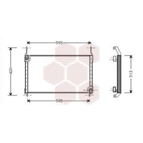 VAN WEZEL 17005204 Radiatore aria condizionata FIAT MAREA