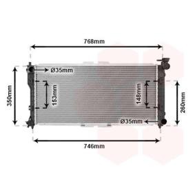VAN WEZEL 27002027 Radiator MAZDA 626 IV Hatchback (GE)