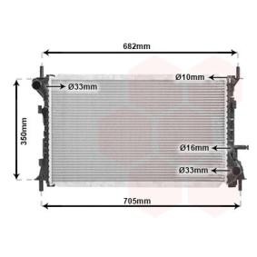 VAN WEZEL 18002379 Radiateur FORD Focus Mk1 Berline (DNW) 2.0 131 CV Essence
