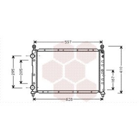 VAN WEZEL 01002020 Kühler ALFA ROMEO 146 (930) 1.8 140 PS Otto