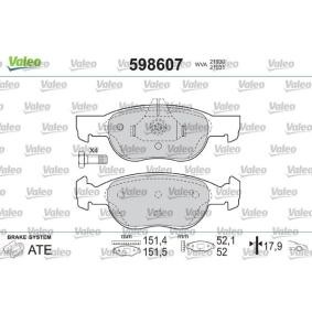 Osta Jarrupalat, levyjarru VALEO:llä 598607 edullisesti hintaan 36,09&nbsp;&euro;