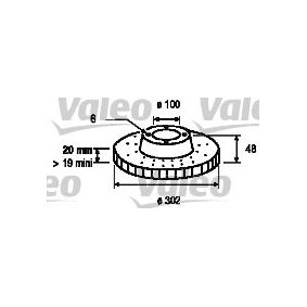 Osta Jarrulevy VALEO:llä 186637 edullisesti hintaan 166,43&nbsp;&euro;