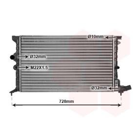 VAN WEZEL 09002072 Kühler CITROËN Xantia Kombi (X1_, X2_)