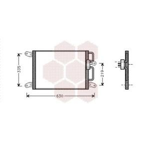 VAN WEZEL 17005203 Radiatore aria condizionata FIAT MAREA