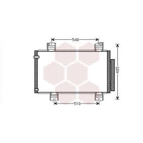VAN WEZEL 25005236 Radiatore aria condizionata HONDA ACCORD 8 Kombi