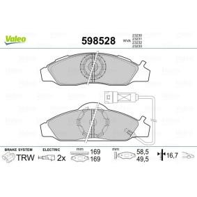 Osta Jarrupalat, levyjarru VALEO:llä 598528 edullisesti hintaan 41,09&nbsp;&euro;