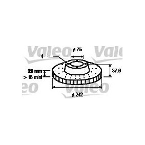 Kjøp Bremseskive av VALEO 186446 til den lave prisen 940,31&nbsp;kr