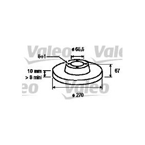 Osta Jarrulevy VALEO:llä 186190 edullisesti hintaan 100,06&nbsp;&euro;