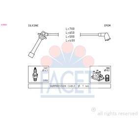 Acquista Kit cavi candele da FACET 4.8884 a buon mercato per soli 83,22&nbsp;&euro;