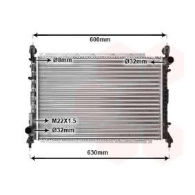 VAN WEZEL 01002055 Kühler ALFA ROMEO 146 (930) 1.7 129 PS Otto