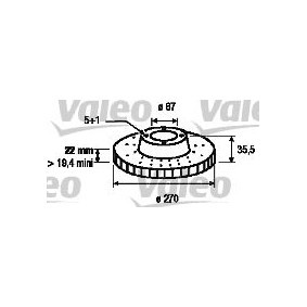 Osta Jarrulevy VALEO:llä 197060 edullisesti hintaan 198,49&nbsp;&euro;