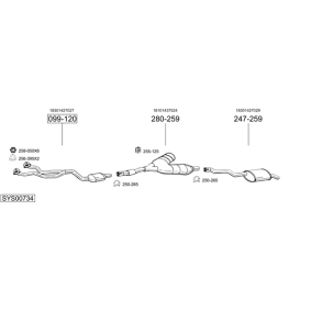 Endschalldämpfer 148-965 für FIAT