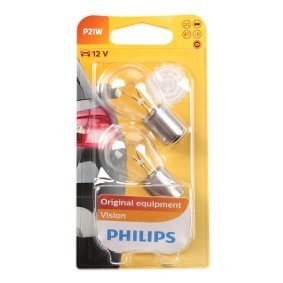PHILIPS 12498B2 Glödlampa, bromsljus BMW 5 Sedan (E60) 2.5 177 hk Bensinmotor