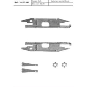 KAWE 105 53 002 Nachsteller, Trommelbremse SEAT Cordoba I Vario Kasten / Kombi (6K5)