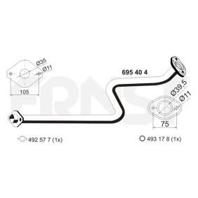 ERNST 695404 Auspuffrohre NISSAN MICRA 2 (K11)