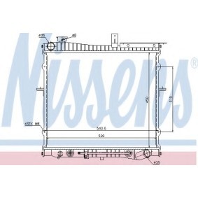 NISSENS 66621 Radiatore KIA RETONA